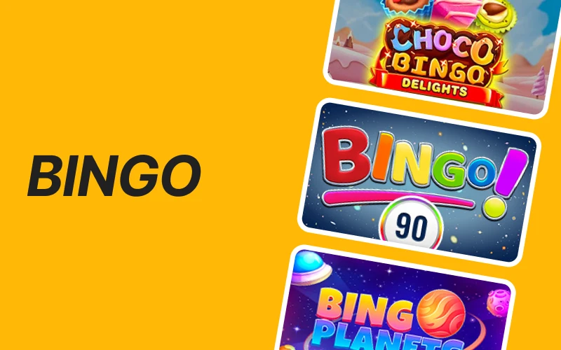 Enjoy a diverse range of bingo games at Melbet casino.