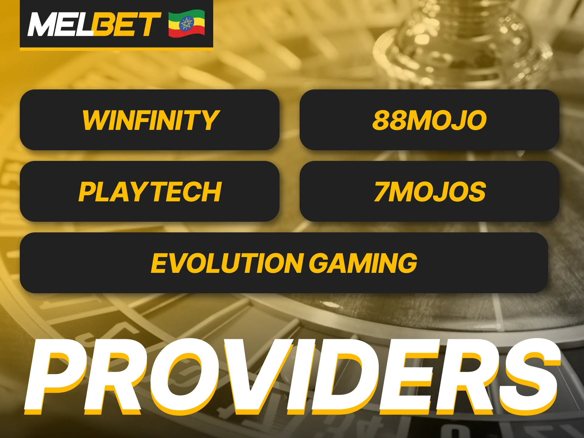 Live casino games at Melbet are created by trusted industry professionals.