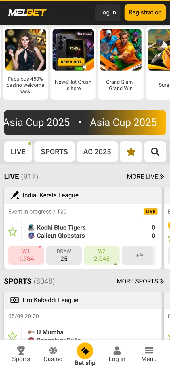 Visit the official Melbet website now.