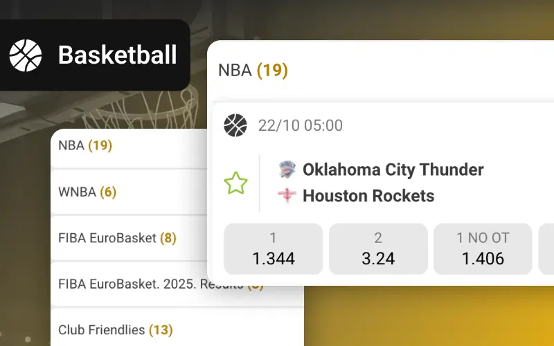 Bet on basketball now at Melbet.