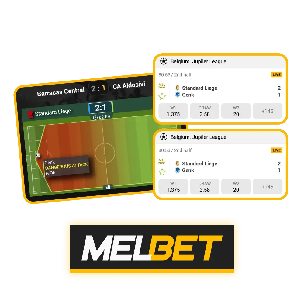 Place your bets on football matches easily with Melbet.
