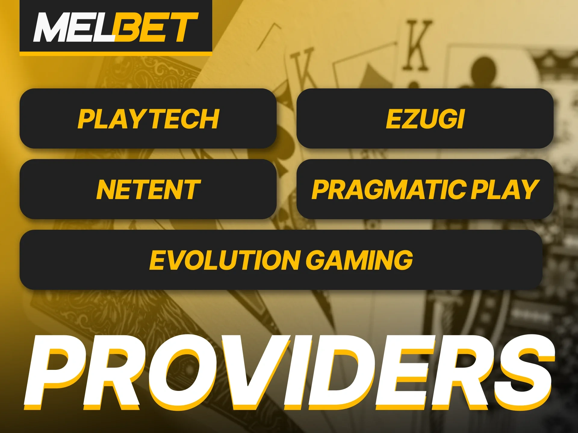 Melbet partners with top-tier providers for an authentic poker game experience.