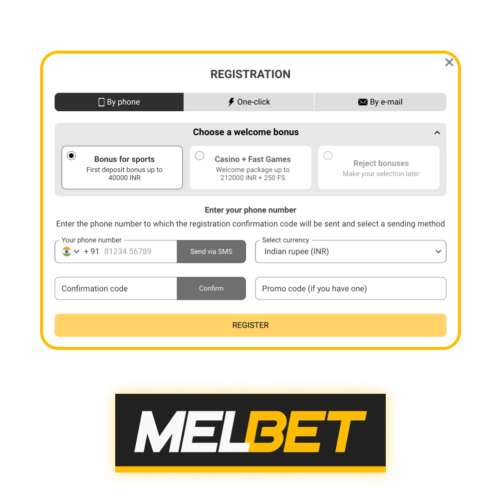 Find out how to register with Melbet if you are in India.