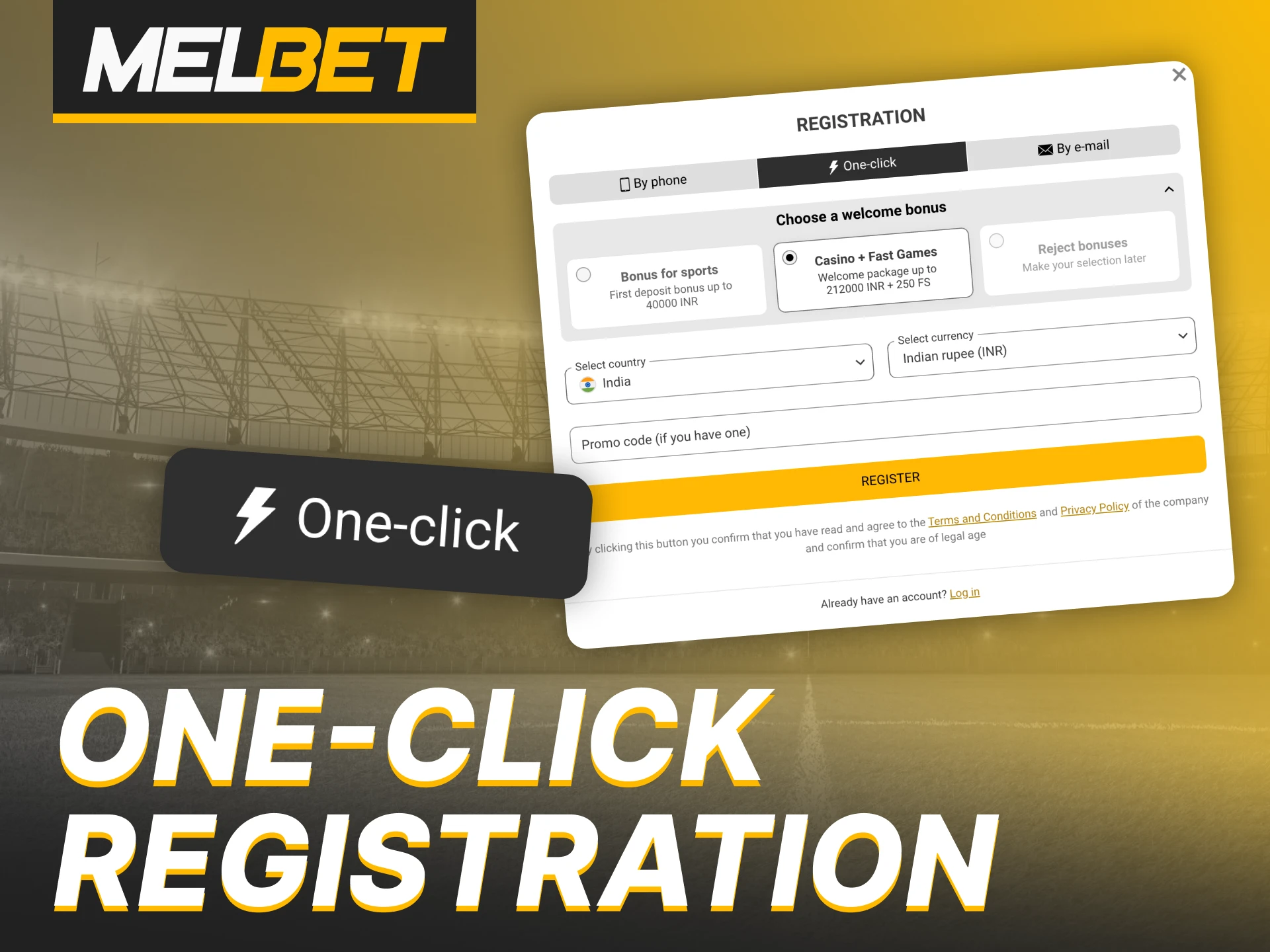 For a quick Melbet online registration, adhere to this instruction.