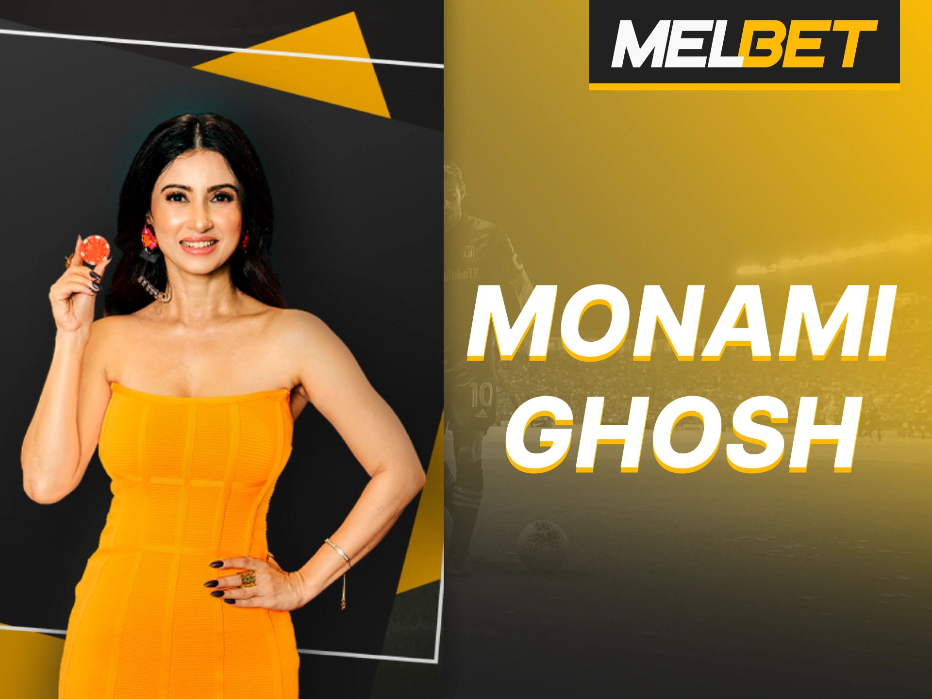See the exclusive collaboration with actress Monami Ghosh at Melbet.